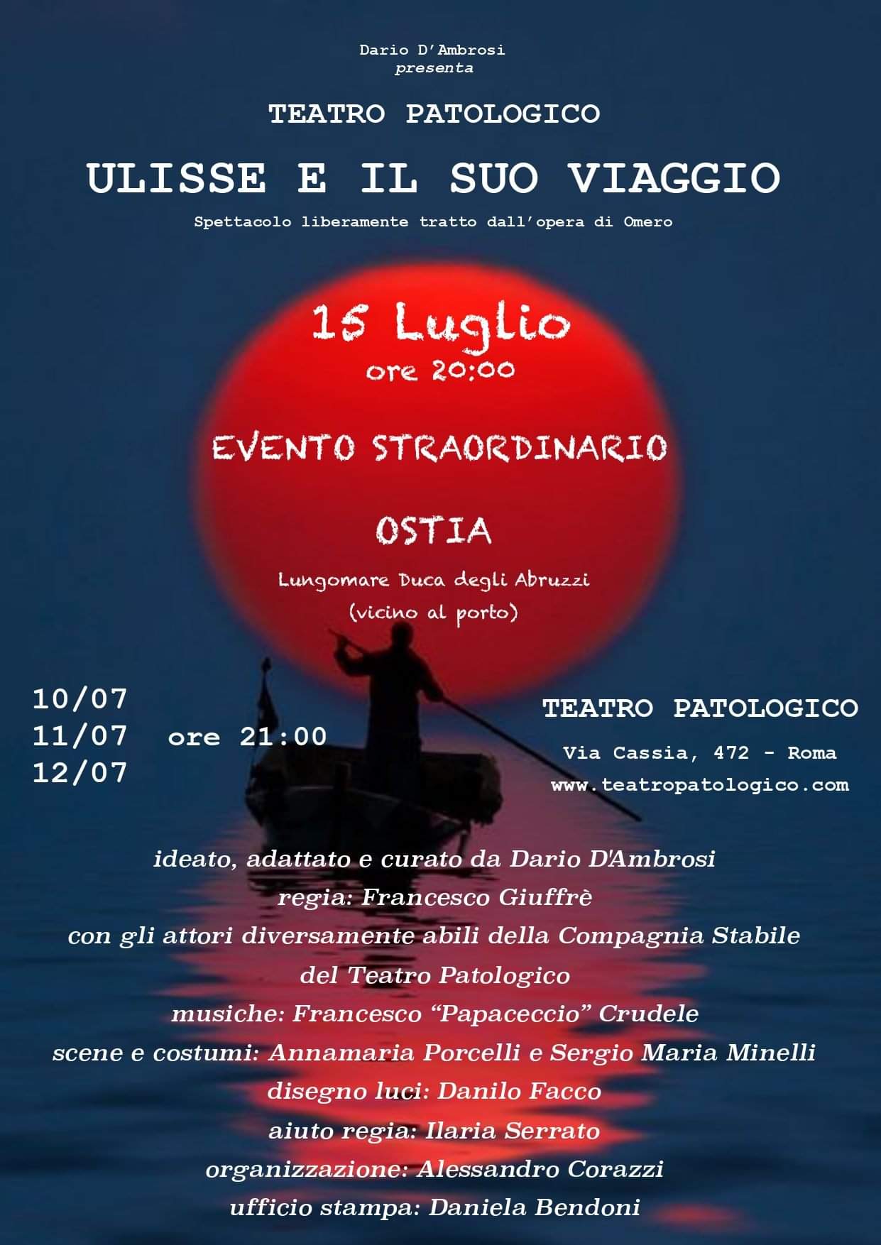 Ulisse e il suo viaggio, il teatro patologico a Ostia